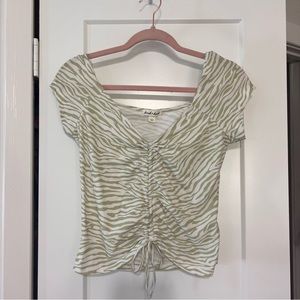 DEREK HEART women’s zebra top